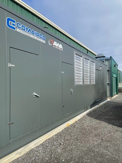 AWA exterior site Comairco Logo